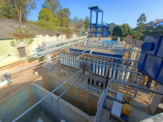 Zero Liquid Discharge Based PMTR Sewage Treatment Plant (ooty)