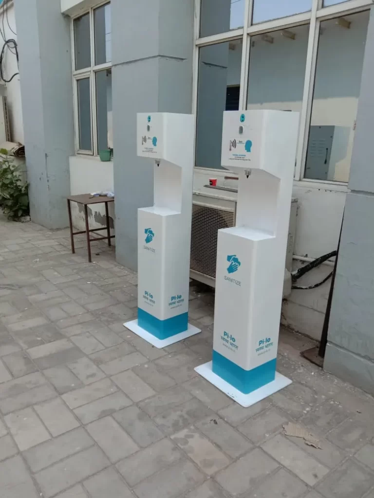 Hand Sanitizer & Temperature Screening Booth || PILO || Smart || Covid-19